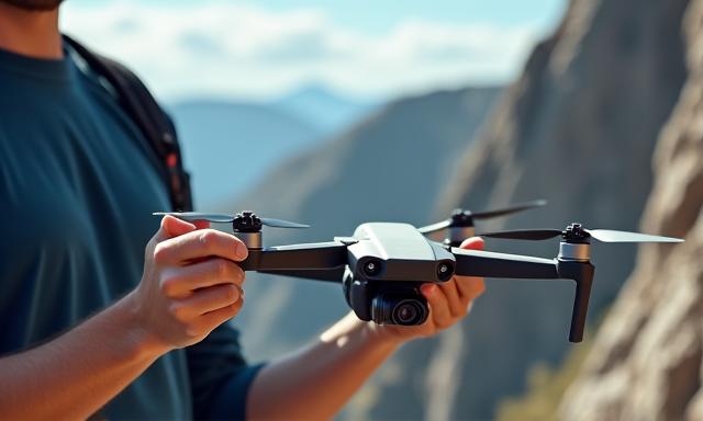 Drone operaties klimcinematografie